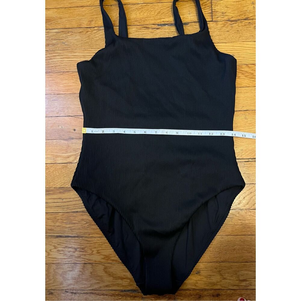 COS Midnight Ribbed One Piece Swimsuit - Picture 3 of 9